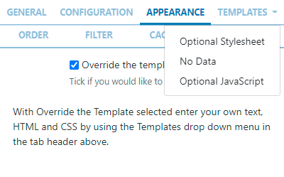 DataSet View Override