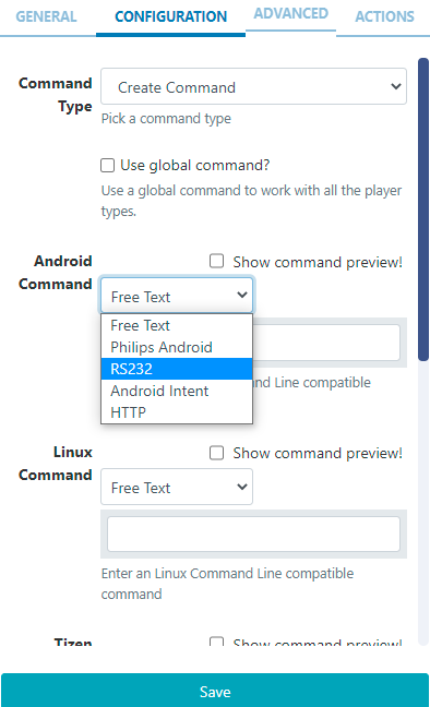 Shell Command Create