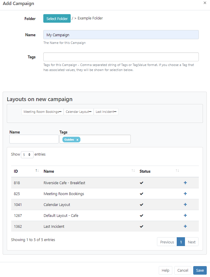 Assign Layouts