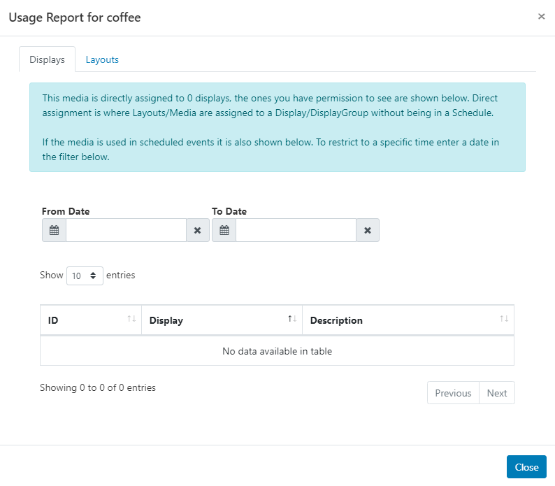 Library Usage Report